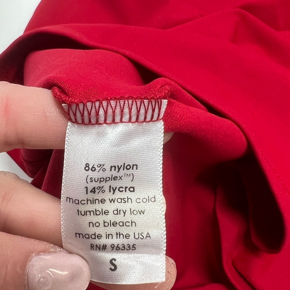 Susana Monaco Red Knee Length Dress Size Small REVOLVE NEW Asymmetric Neckline - Picture 11 of 13